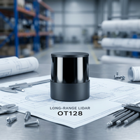 Hesai OT128 de qualité automobile 128 lignes 360 °   LiDAR haute performance longue portée