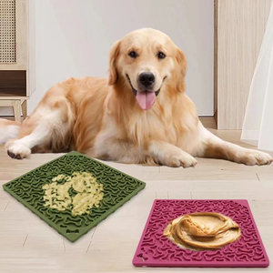 Lick <strong>Mat</strong> for Dogs and <strong>Cats</strong> OEM Dog Lick <strong>Mat</strong> Solid Foldable Silicone Dog Lick <strong>Mat</strong> Modern Bowl Squares Shape for Pets Feeding <strong>Cats</strong> - Product Image 6