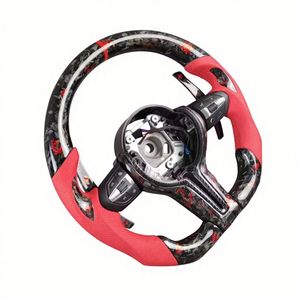 Volante de Cuero y Fibra de Carbono con Calefacción Personalizado para <span class=keywords><strong>BMW</strong></span> G20 G28 G29 G30 G32 G38 Serie 3 <span class=keywords><strong>320i</strong></span> 325i 330i M3 M4 M5 X1 X2 X3 - Product Image 2