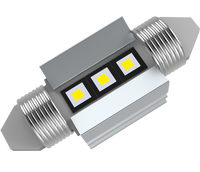 Luz Interior LED Festoon S2 F1 3SMD 3838 Chips, Fácil Instalación, Canbus Fuerte, Sin Errores, Sin Parpadeo, Sin Hiperflash para Automóvil