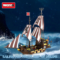 Woma Usine Pirate Bateau Modèle Blocs de Construction Ensemble Jouet pour OEM ODM Adulte (J5695A)