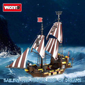 Woma Usine Pirate <span class=keywords><strong>Bateau</strong></span> Modèle Blocs de Construction Ensemble Jouet pour OEM ODM <span class=keywords><strong>Adulte</strong></span> (J5695A) - Product Image 5