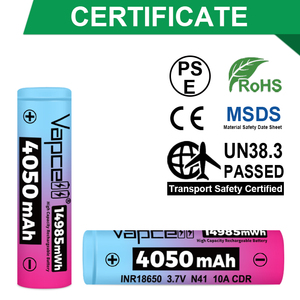Batería de Iones de Litio <span class=keywords><strong>Recargable</strong></span> Vapcell N41 de Alta Capacidad, 3.7v 18650 4050mah, Empaque Industrial para <span class=keywords><strong>Linterna</strong></span> - Product Image 3
