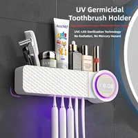 LED UV 칫솔 살균 다기능 칫솔 홀더 욕실에 연결