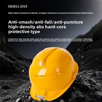 Casque de sécurité Dolnesrn AQM avec système de climatisation intégré sans fentes, protection de la tête, 4 points de suspension pour