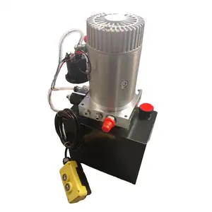 Hydraulic Power Unit Hydraulic Power 12v/24v Single Acting 10L Dump Trailer Down Lift With Remote Button