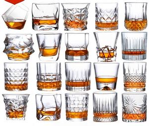 Verres à vin et à whisky en cristal à fond épais avec logo personnalisé pour emballage en gros - Product Image 2
