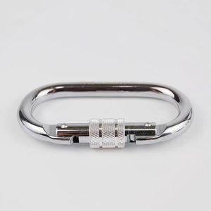 Mosquetón de <span class=keywords><strong>Escalada</strong></span> de Alta Resistencia UIAA 25KN, Gancho de Bloqueo en D de Aluminio para <span class=keywords><strong>Escalada</strong></span> en Roca, Rappel, Rescate - Product Image 5