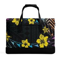 Sac rigide en PU pour homme, style polynésien hawaïen personnalisable, motif imprimable, fermeture éclair décontractée, marque JP