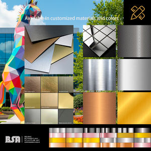 Animale geometrico di grandi dimensioni in acciaio inossidabile: scultura di cavallo colorata per aree esterne, ville, scuole, parchi e piazze - Product Image 3