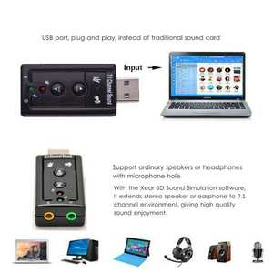 Adaptador <span class=keywords><strong>de</strong></span> <span class=keywords><strong>Audio</strong></span> 7.1 con Micrófono USB <span class=keywords><strong>para</strong></span> <span class=keywords><strong>PC</strong></span>, <span class=keywords><strong>Tarjeta</strong></span> <span class=keywords><strong>de</strong></span> Sonido 2 en 1, 7.1/71 USB 2.0/20, Mini Adaptador <span class=keywords><strong>de</strong></span> <span class=keywords><strong>Tarjeta</strong></span> <span class=keywords><strong>de</strong></span> Sonido USB con Conexión AUX - Product Image 5