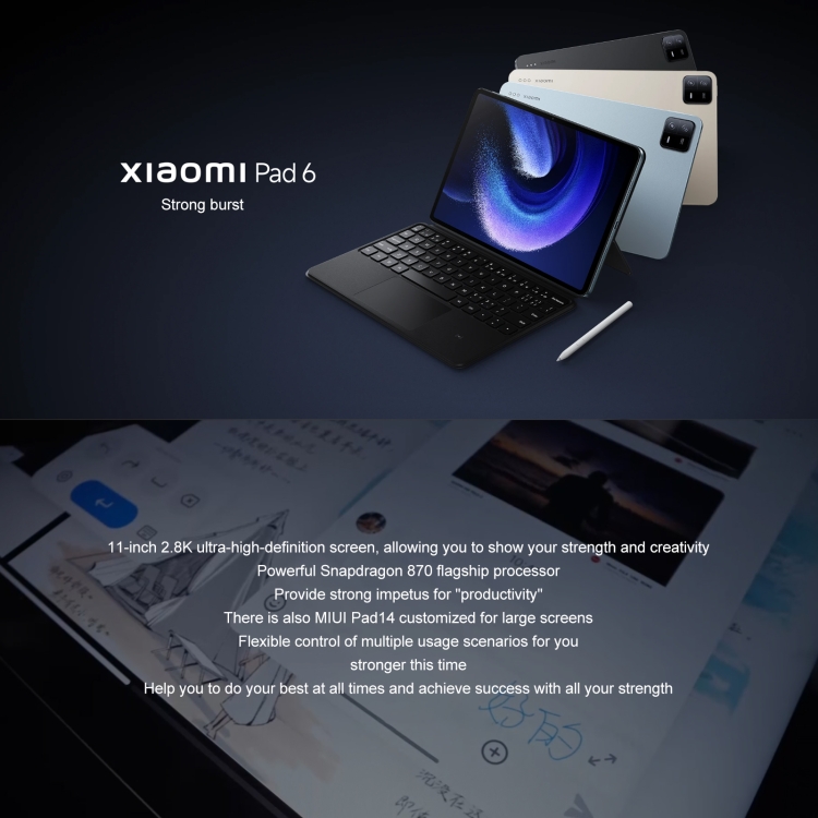 Xiaomi Pad 6 - 11.0 Inch Tablet with 8GB RAM & 128GB Storage
