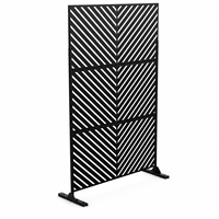 Panneaux décoratifs en acier galvanisé Art Déco, découpés au laser sur mesure, durables, pour murs d'intimité extérieurs, aménagement paysager et jardin