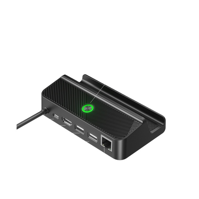 Aolion ALST660 5 in 1 Steam Deck Docking Station for Rog Ally WAN 4k PD Charging Ethernet Port Stand