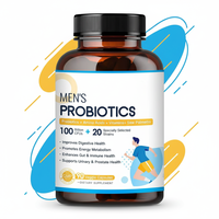 Enzymes digestives pour hommes, prébiotiques en capsules, pour la santé de la prostate, de l'immunité, de l'intestin, des voies urinaires, à base de palmier nain et de canneberge