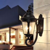 Lanterne extérieure murale Sindom Antique, luminaires de jardin en aluminium
