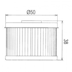 Filtre à huile <span class=keywords><strong>pour</strong></span> moto HF112 Dirt Bike MFS450622565CT - Product Image 2