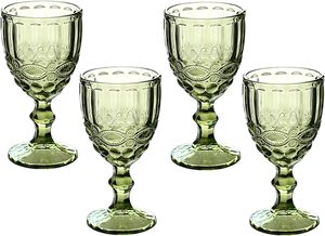 Verde <span class=keywords><strong>bicchieri</strong></span> di vino Vintage vetreria <span class=keywords><strong>acqua</strong></span> potabile calici colorati <span class=keywords><strong>bicchieri</strong></span> di <span class=keywords><strong>acqua</strong></span> tazze di succo per la festa di nozze - Product Image 5