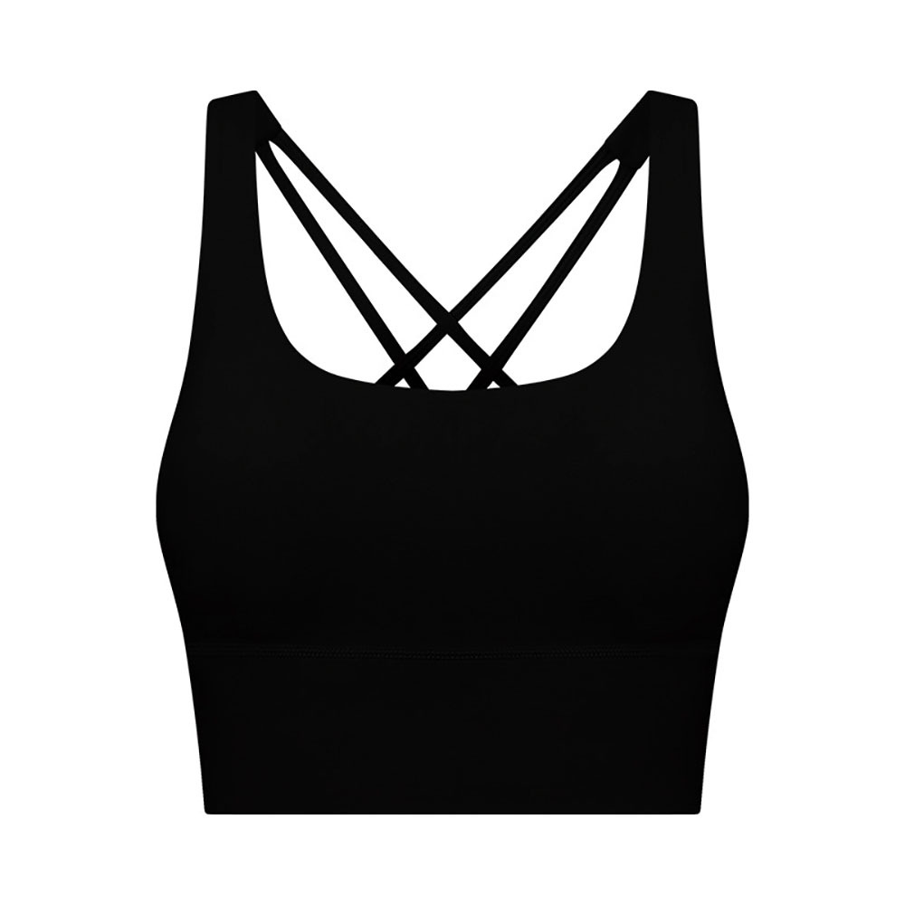 2024 Quality Millennium Spandex Breathable Plus Size High Strength Sports Underwear All-in-one Cross Back Yoga Bra
