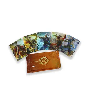 무료 샘플 소장 카드 게임 인쇄 맞춤형 UV 트레이딩 카드 50 TCG 원피스 책 모양 상자