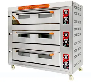 Oven Putar Oven Gas Roti, untuk Memanggang Kue, Donat, Roti, dan Biskuit