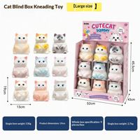 Boîte Mystère Kawaii Squishy : Jouet Anti-Stress Animal à Presser, Boîte Surprise, Articles de Fête d'Halloween à Collectionner, Vente en Gros