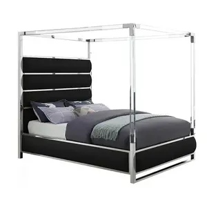 Wood Bed With Storage Camas Matrimonial Metal Canopy Bed Frame Tufted Upholstered California King Bed