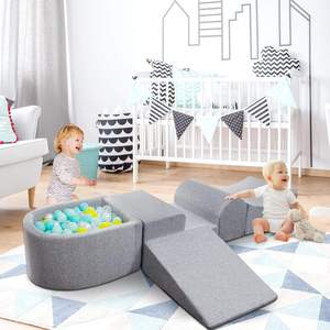 Blocchi di arrampicata in schiuma morbida e box per palline adatto per lo scivolamento e il gioco di strisciamento al coperto dei bambini - Product Image 2