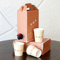 Carton de papier jetable écologique personnalisé à emporter pour boissons de voyageurs Emballage de capsules Emballage cadeau de luxe Boîte de grains de café