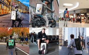 Sac à dos de 27 pouces avec écran LCD, lecteur publicitaire mobile, écran publicitaire, sac à dos portable, affichage numérique pour publicité mobile - Product Image 5