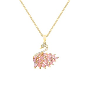 Mylove Zircon <strong>Swan</strong> Pendant Wholesale Women's Fashion Stainless Steel <strong>Swan</strong> Pendant <strong>Jewelry</strong> for Women - Product Image 1