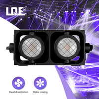 Projecteur LED extérieur OEM 2x200W IP65 à 2 yeux, lumière de scène DMX pour KTV, DJ, discothèque, RGBWA Ra95 3000-7000K, intensité variable
