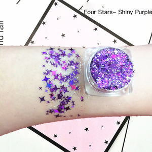 Super lucido a quattro stelle in Gel sirena arte decorazione delle unghie per la danza di co-te accessori all'ingrosso - Product Image 3