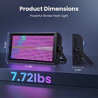 Big Dipper 10 pièces 250W Projecteur de scène LED Matrix Strobe Wash Blinder RGBW 3-en-1 DMX512 avec effets de mappage de pixels et Flight Case