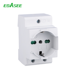 AC la UE francés alemán australiano hembra en carril Din Modular socket - Product Image 3