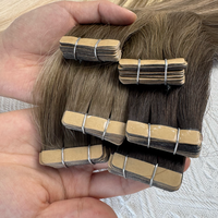 Extensions de cheveux à bandes adhésives invisibles, 100% cheveux humains Remy Genius Weft