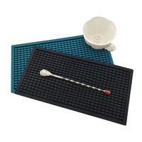 Tapis de bar antidérapant personnalisable en silicone et PVC pour pub, tapis de protection contre les déversements, tapis de service, dessous de verre