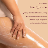 Crème Corporelle Douceur Naturelle Hydratation Instantanée au Beurre de Coco et au Beurre de Karité pour une Peau Douce et Lisse – Marque Blanche