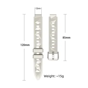 Hülle + Schlaufenarmband für Redmi Band <span class=keywords><strong>2</strong></span> <span class=keywords><strong>3</strong></span> Armband Eiskristall-Diamantmuster Schnellverschluss Sportband Uhrenzubehör Herren Damen - Product Image 5