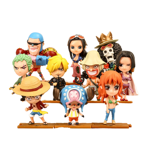 ODM dessin animé japonais Anime jouets d'action 10 pièces/ensemble mignon PVC poupées une pièce figurines-<span class=keywords><strong>Luffy</strong></span> Zoro Nami Usopp <span class=keywords><strong>Boa</strong></span> <span class=keywords><strong>Hancock</strong></span> - Product Image 3