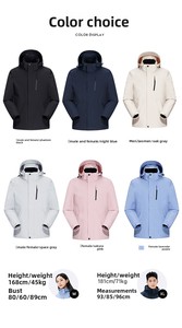 Giacca con Cappuccio Impermeabile e Antivento per Uomo e Donna, Standard DuPont, per Arrampicata <span class=keywords><strong>in</strong></span> <span class=keywords><strong>Montagna</strong></span> - Product Image 5