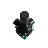 Manette de commande robuste Omter OM45-2A-U22-MS13-B0013, joystick, potentiomètre 4-20 mA, multi-axes, câbles automobiles