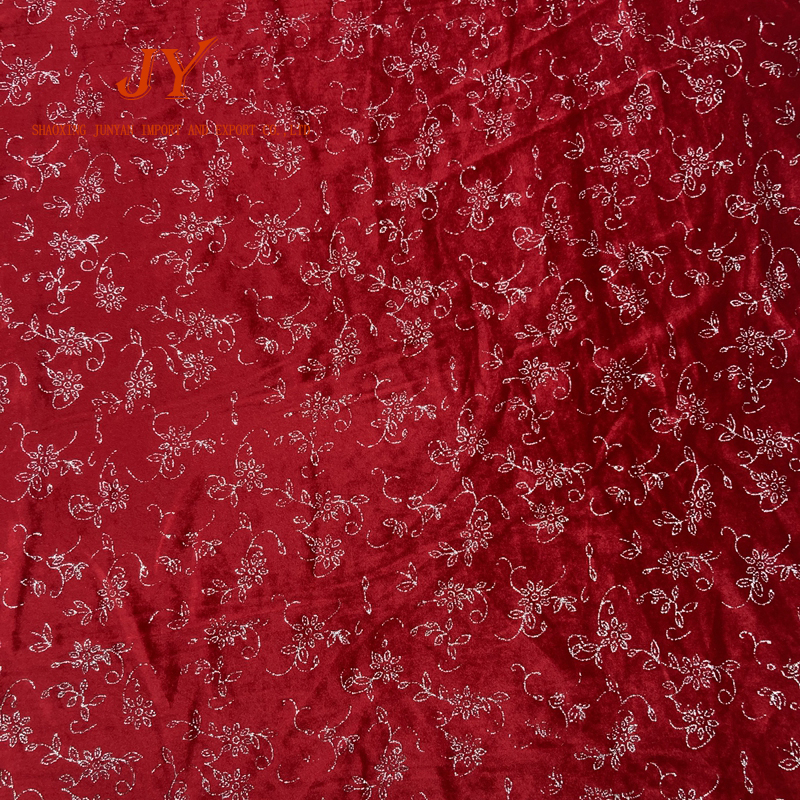 Китайская дешевая горячая Распродажа, новые товары, серебряная бархатная ткань с принтом горячего тиснения по низкой цене