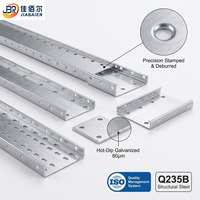 Bandeja Portacables Perforada de Acero Galvanizado, Sistema de Gestión de Cables para Cableado Eléctrico, Sistema de Soporte Industrial