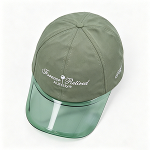 Visiera da Golf Unisex, Cappello Parasole con Protezione UV e Visiera Trasparente, Berretto da Baseball Sportivo con Logo Ricamato <span class=keywords><strong>per</strong></span> Golf ed Escursionismo - Product Image 3
