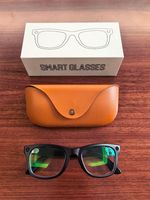 Lunettes de traduction IA : Traduction vocale en temps réel pour réunions, bureaux et affaires – Certifiées CE et RoHS – Lunettes intelligentes