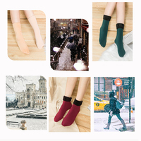 Chaussettes chauds en velours, chaussettes de neige, Tube épais, collection hiver automne 2019