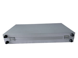 Mallette professionnelle en aluminium argenté pour les affaires mallette à outils rigide en aluminium <span class=keywords><strong>vide</strong></span> verrouillable Portable avec poignée - Product Image 4