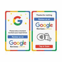 Tarjeta NFC Premium para Negocios para Reseñas de Google - Tarjeta Inteligente Personalizada sin Contacto para Mejorar las Calificaciones en Redes Sociales