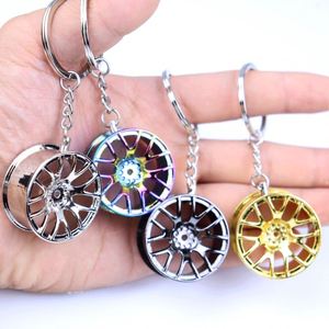 Mini porte-clés tendance en métal pour voiture, avec pendentifs disque de frein et amortisseur, accessoires automobiles - Product Image 4